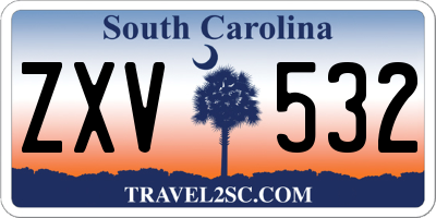 SC license plate ZXV532