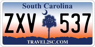 SC license plate ZXV537