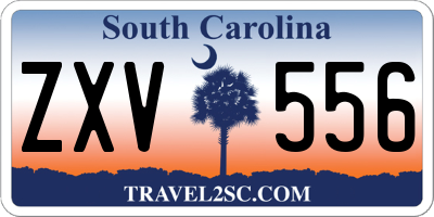 SC license plate ZXV556