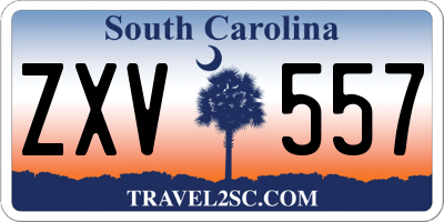 SC license plate ZXV557