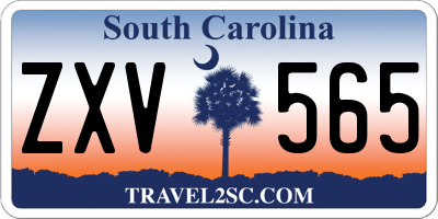 SC license plate ZXV565