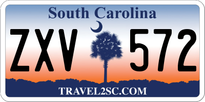 SC license plate ZXV572