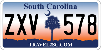 SC license plate ZXV578