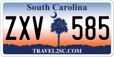 SC license plate ZXV585
