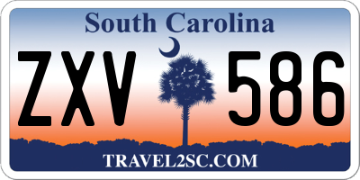 SC license plate ZXV586