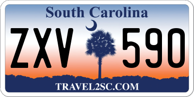SC license plate ZXV590