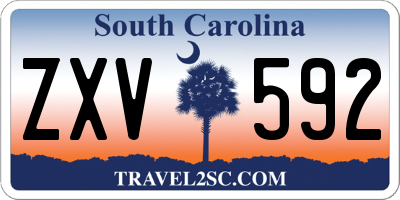 SC license plate ZXV592