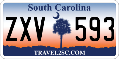 SC license plate ZXV593