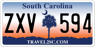 SC license plate ZXV594