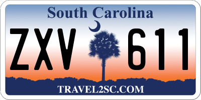 SC license plate ZXV611
