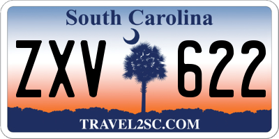 SC license plate ZXV622
