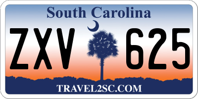 SC license plate ZXV625