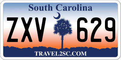 SC license plate ZXV629