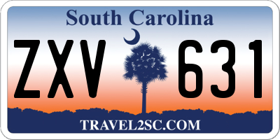 SC license plate ZXV631
