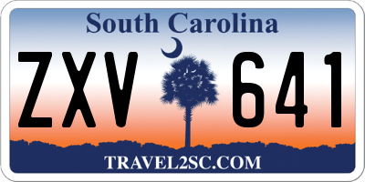 SC license plate ZXV641