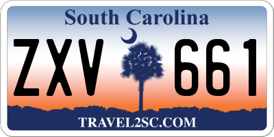 SC license plate ZXV661