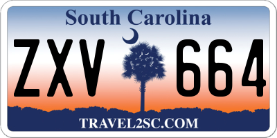 SC license plate ZXV664