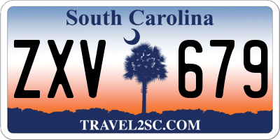 SC license plate ZXV679