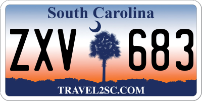 SC license plate ZXV683
