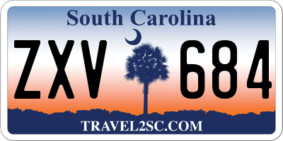 SC license plate ZXV684