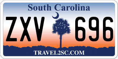 SC license plate ZXV696