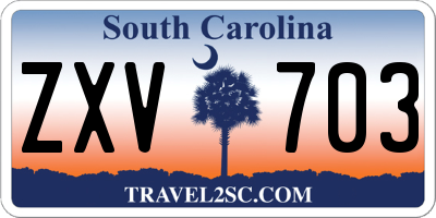 SC license plate ZXV703