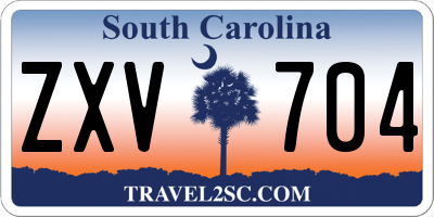 SC license plate ZXV704