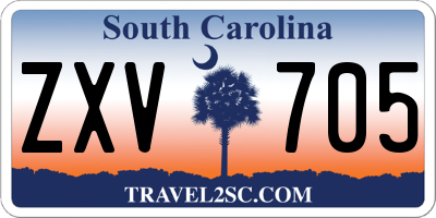 SC license plate ZXV705
