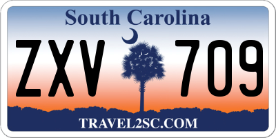 SC license plate ZXV709