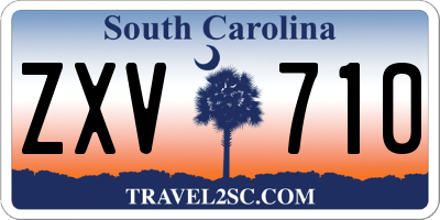 SC license plate ZXV710