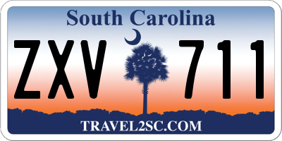SC license plate ZXV711