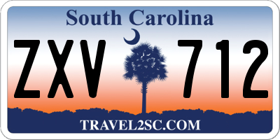 SC license plate ZXV712