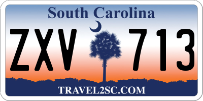 SC license plate ZXV713