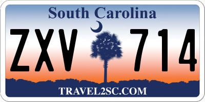 SC license plate ZXV714
