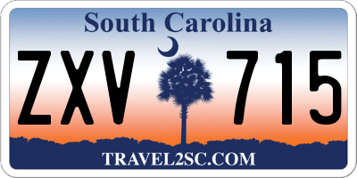 SC license plate ZXV715