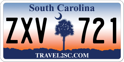 SC license plate ZXV721