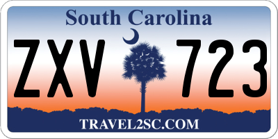 SC license plate ZXV723