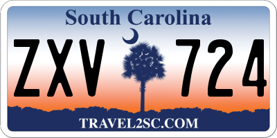 SC license plate ZXV724
