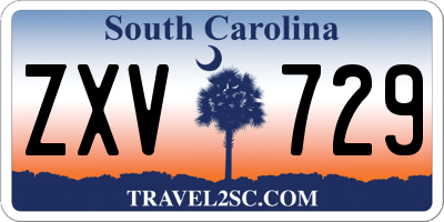 SC license plate ZXV729