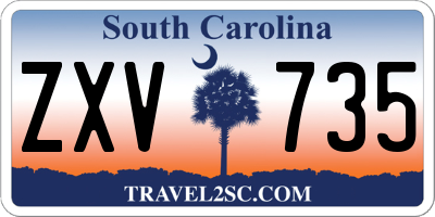 SC license plate ZXV735