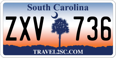 SC license plate ZXV736