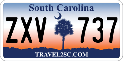 SC license plate ZXV737