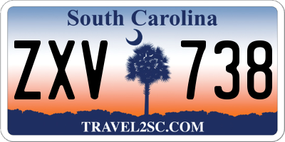 SC license plate ZXV738