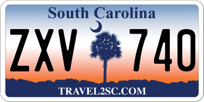 SC license plate ZXV740