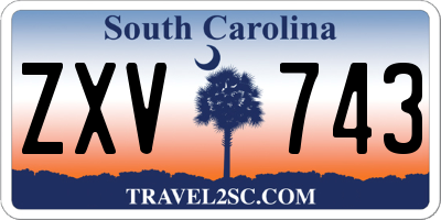 SC license plate ZXV743
