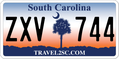 SC license plate ZXV744