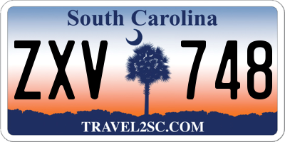 SC license plate ZXV748