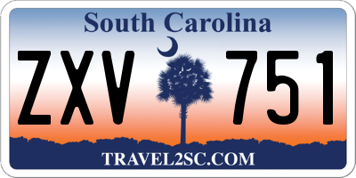 SC license plate ZXV751