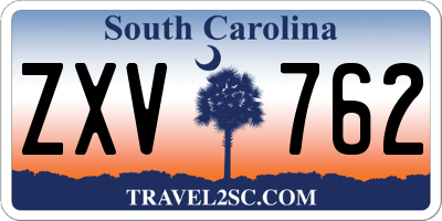 SC license plate ZXV762