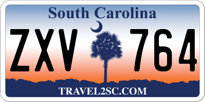 SC license plate ZXV764